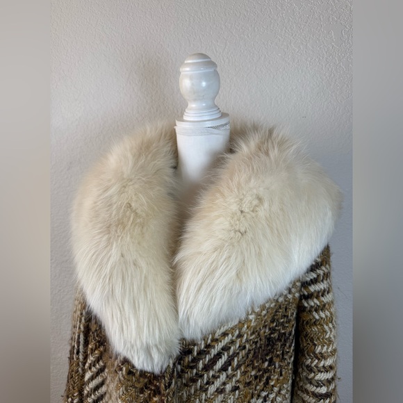 Vintage Fur Collar Penny Lane Coat  Medium - Picture 2 of 9